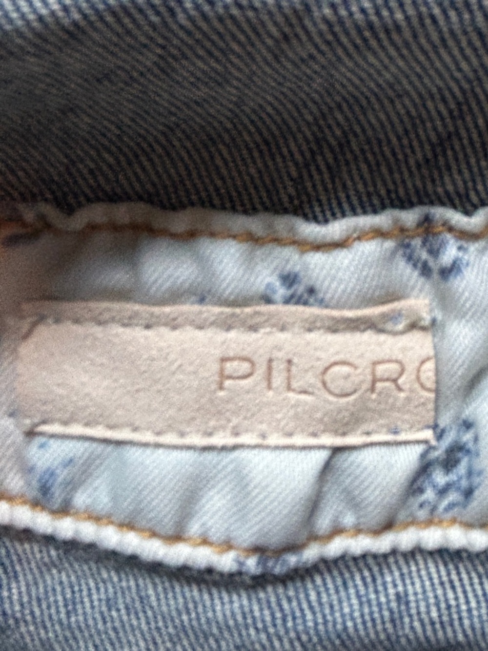Pilcro Distressed Denim Overalls Straight Leg Carpenter Utility 27 - Picture 8 of 10